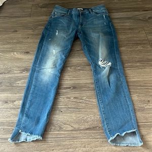 M1858 step hem skinny ankle size 8